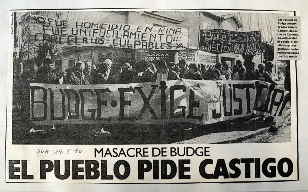Not Budge La Masacre de Budge, un caso emblemático de violencia institucional